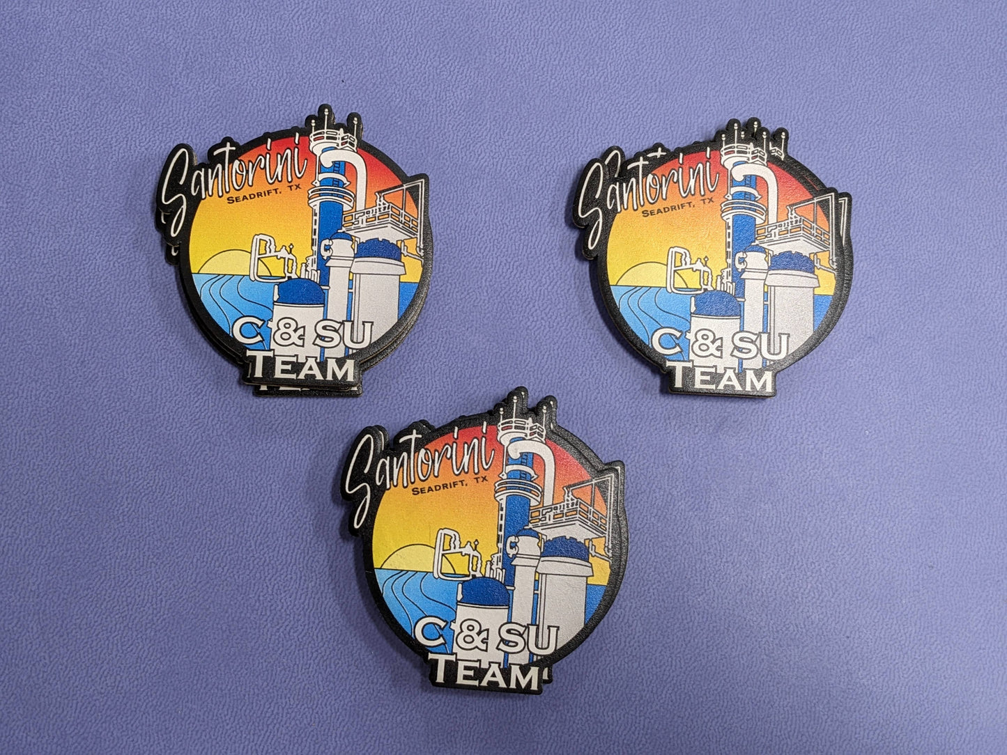 Custom Color UV Printed Heritage Leatherette Patches