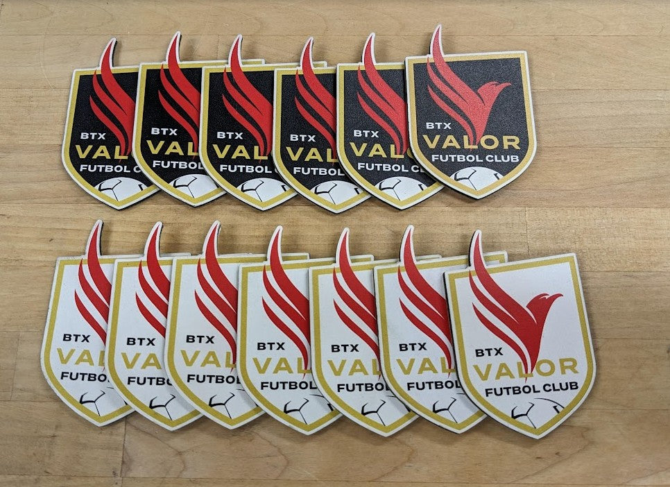 Custom Color UV Printed Heritage Leatherette Patches