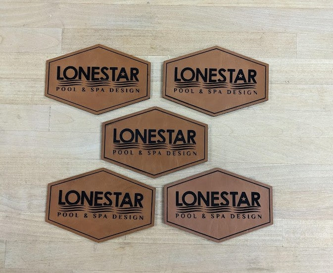 Engraved Heritage Leatherette Patches